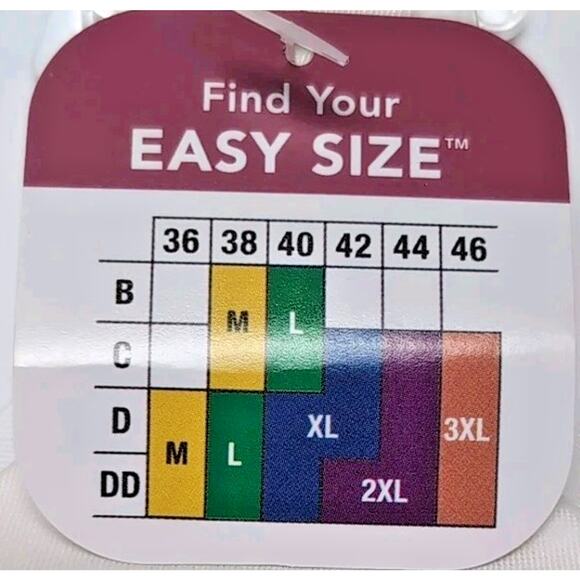 Olga No Side Effects Wire Free Bra Womens Plus Size 3X White Wireless NEW NWT - Picture 6 of 10